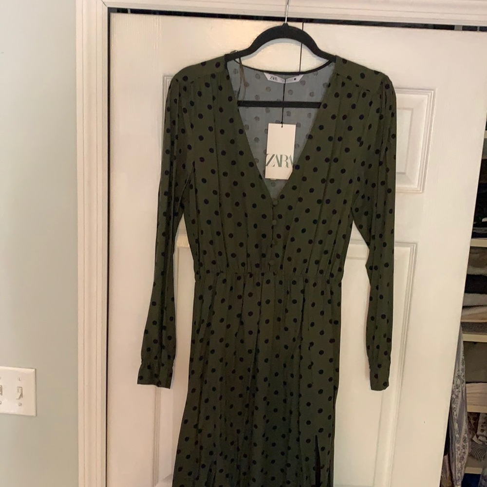 Brand new Zara polka dot dress